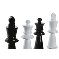DKD Home Decor Dekorativna figura DKD Home Decor Črna bela smola Šahovske figure Moderno (11 x 11 x 27,5 cm) (4 enote)