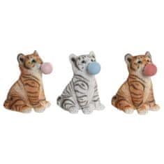 DKD Home Decor Dekorativna figura DKD Home Decor 13,5 x 11 x 15 cm Mačka iz smole (3 enote)