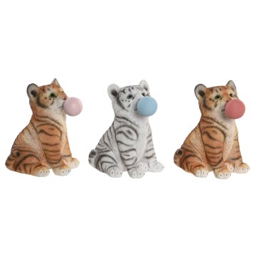 DKD Home Decor Dekorativna figura DKD Home Decor 13,5 x 11 x 15 cm Mačka iz smole (3 enote)