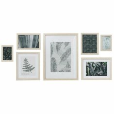 DKD Home Decor Foto okvir DKD Home Decor 48 x 6 x 34 cm Crystal Natural Paper Tropical MDF Wood
