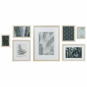 DKD Home Decor Foto okvir DKD Home Decor 48 x 6 x 34 cm Crystal Natural Paper Tropical MDF Wood