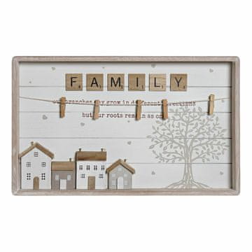 DKD Home Decor Fotografski okvir s sponkami DKD Home Decor MDF Wood (40 x 3 x 25 cm)