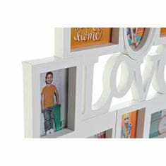 DKD Home Decor Foto okvir DKD Home Decor Love Crystal White PP Urban (62 x 3 x 47 cm)