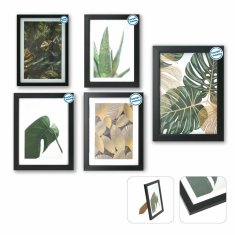DKD Home Decor Fotoramček DKD Home Decor Več Črna moderna MDF les (22,5 x 2 x 28 cm)