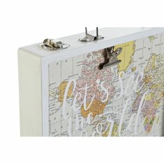 DKD Home Decor Foto okvir s sponkami DKD Home Decor MDF Wood World Map (25 x 4 x 22 cm) (2 kosa)