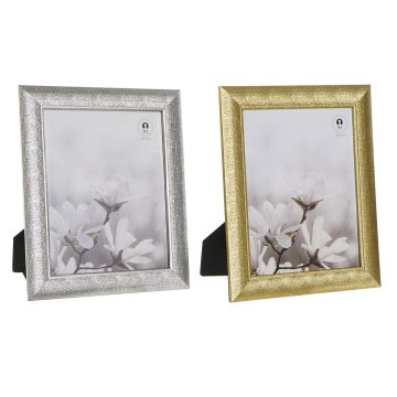 DKD Home Decor Foto okvir DKD Home Decor Silver Golden PS (26 x 2 x 31 cm) (2 enoti)