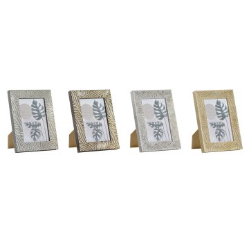 DKD Home Decor Foto okvir DKD Home Decor Crystal Natural Grey Brown Ivory Tropical PS List rastline (15 x 1,5 x 20 cm) (4 enote)