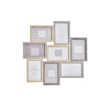 DKD Home Decor Foto okvir DKD Home Decor Grey Wood Crystal Natural MDF Wood Boho (45 x 2 x 45 cm)