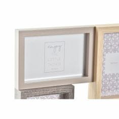 DKD Home Decor Foto okvir DKD Home Decor Grey Wood Crystal Natural Boho (56 x 3 x 28 cm)
