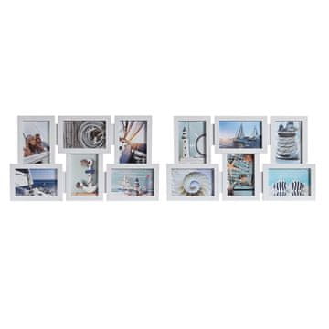 DKD Home Decor Foto okvir DKD Home Decor Crystal White PP Mediterranean (49 x 2 x 28 cm) (2 enoti)