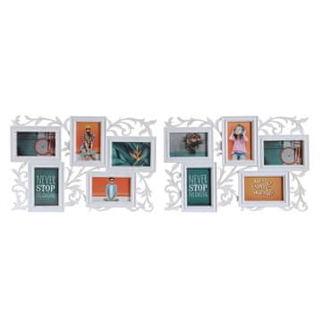 DKD Home Decor Foto okvir DKD Home Decor Crystal White PP Urban (52,5 x 2 x 35 cm) (2 enoti)