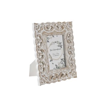 DKD Home Decor Foto okvir DKD Home Decor Crystal White MDF Wood Shabby Chic (20 x 1,5 x 25 cm)
