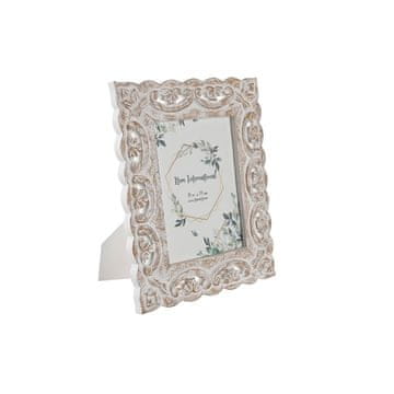 DKD Home Decor Foto okvir DKD Home Decor Crystal White MDF Wood Shabby Chic (25 x 1,5 x 30 cm)