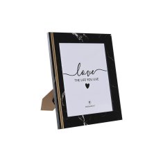 DKD Home Decor Foto okvir DKD Home Decor Črna kovina MDF les (25,8 x 1,5 x 30,8 cm)