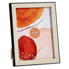 Gift Decor Foto okvir 91951 Črna 17,5 x 2 x 22,5 cm Rjava plastika Steklo (15 x 20 cm)