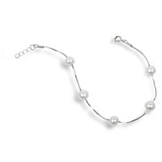 JwL Luxury Pearls Fina zapestnica iz pravih belih biserov JL0173
