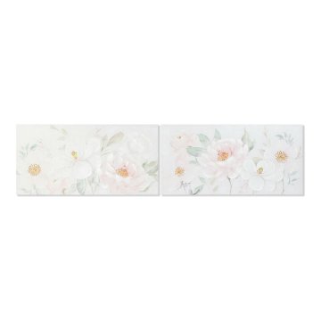 DKD Home Decor Slikarstvo DKD Home Decor S3013721 Platno Flowers (120 x 3 x 60 cm) (2 enoti)