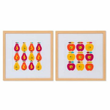 DKD Home Decor Slikarstvo DKD Home Decor Crystal Fruit Canvas (2 kosa) (40 x 40 x 2,2 cm)