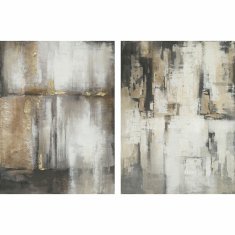 DKD Home Decor Slika DKD Home Decor 90 x 2,4 x 120 cm Abstract Modern (2 enoti)