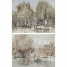 DKD Home Decor Slika DKD Home Decor 120 x 2,4 x 90 cm Drevesa Tradicionalni (2 enoti)