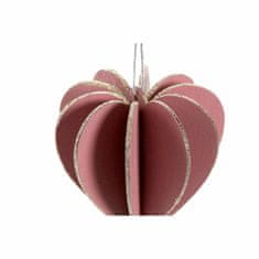 DKD Home Decor Viseča dekoracija DKD Home Decor Christmas Pink MDF Wood (4 kosi) (5,5 x 5,5 x 11 cm)
