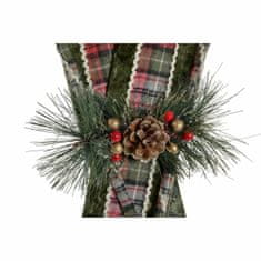 DKD Home Decor Viseča dekoracija DKD Home Decor Christmas Red Green Polyester Velvet (24 x 10 x 60 cm)