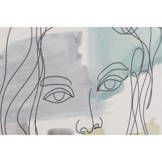 DKD Home Decor Slika DKD Home Decor Lady (40 x 3 x 60 cm) (6 enot)