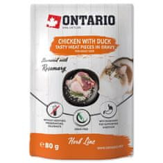 Ontario Kapsula piščanec in raca v omaki 80g