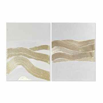 DKD Home Decor Slikarstvo DKD Home Decor Abstract 76 x 2,5 x 101,6 cm (2 enoti)