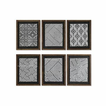 DKD Home Decor Slikarstvo DKD Home Decor Modern Geometric (33 x 2 x 43 cm) (6 enot)