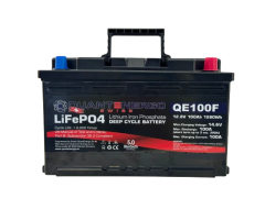 QUANTENERGO Solarni LiFePo4 baterijski hranilnik, Solarna baterija, akomulator - Litium, 12V, 100 Ah za avtodome