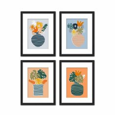 DKD Home Decor Painting DKD Home Decor Vaza (35 x 2,5 x 45 cm) (35 x 2 x 45 cm) (4 enote)