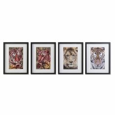 DKD Home Decor Slika DKD Home Decor Kolonialna džungla (35 x 2,5 x 45 cm) (35 x 2 x 45 cm) (4 enote)