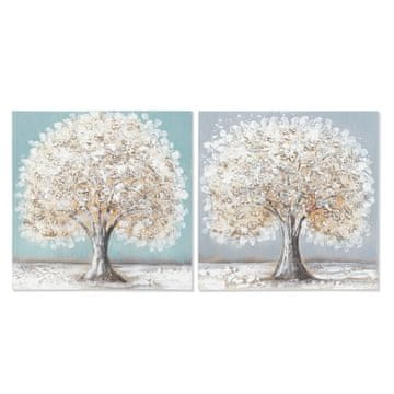 DKD Home Decor Slikarstvo DKD Home Decor Tree Traditional (40 x 2,5 x 40 cm) (2 enoti)