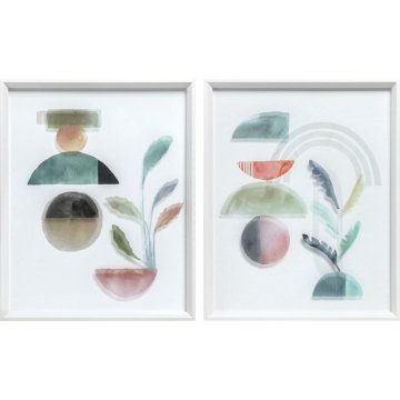 DKD Home Decor Slikarstvo DKD Home Decor Abstract Modern (40 x 3,8 x 50 cm) (2 enoti)