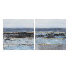DKD Home Decor Platno DKD Home Decor Abstract Modern (80 x 3 x 80 cm) (2 enoti)