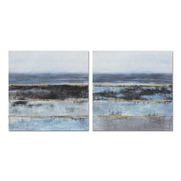 DKD Home Decor Platno DKD Home Decor Abstract Modern (80 x 3 x 80 cm) (2 enoti)