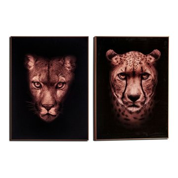 Gift Decor Slikarstvo Bizon - Gorila Puma Leopard MDF (3 x 81,3 x 61,3 cm)
