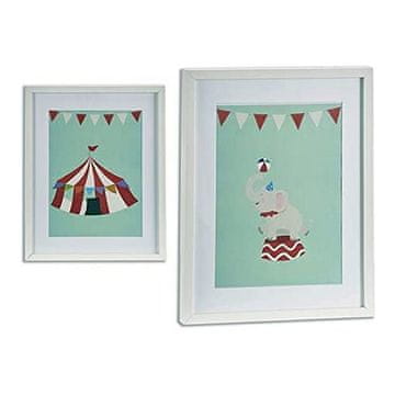 Gift Decor Slikanje z okvirjem Bela otroška iverna plošča (43 x 3 x 53 cm)