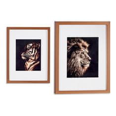 Gift Decor Slikarstvo Tiger Lion Crystal Bronze iverna plošča (33 x 3 x 43 cm)