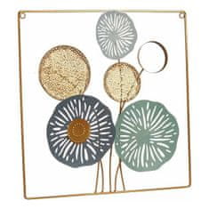 Gift Decor Viseča dekoracija Cvetje Stenska stenska poslikava Crystal Metal (45 x 45 x 2 cm)