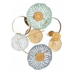 Gift Decor Viseča dekoracija Cvetje Stenska poslikava Crystal Metal (45 x 39 x 6,5 cm)
