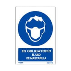 Edm Znak EDM Obligatorio uso mascarilla PVC (21 x 30 cm)