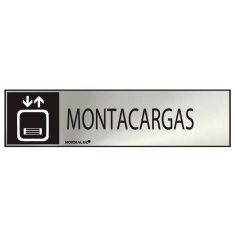 BigBuy Znak Normaluz Montacargas Iz nerjavečega jekla (5 x 20 cm)