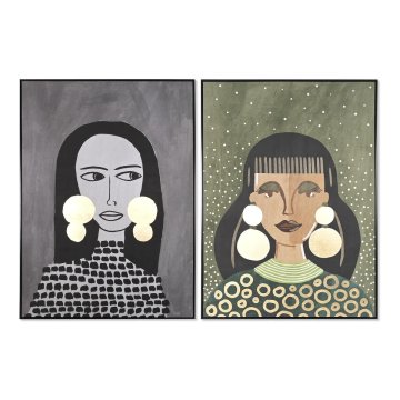 DKD Home Decor Slika DKD Home Decor Lady Modern (102,5 x 4,3 x 142,6 cm) (2 enoti)
