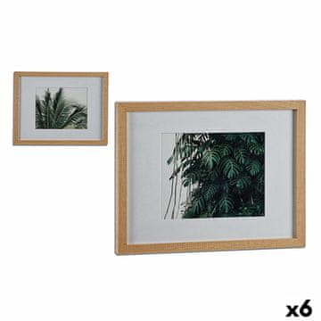 Gift Decor Slikarstvo Palma rjava Steklokeramična plošča (33 x 3 x 43 cm) (6 enot)