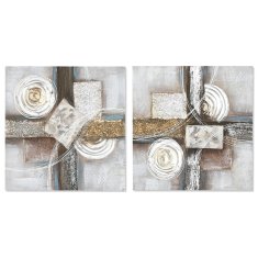 DKD Home Decor Slika DKD Home Decor Abstract Modern (40 x 2,5 x 40 cm) (2 enoti)