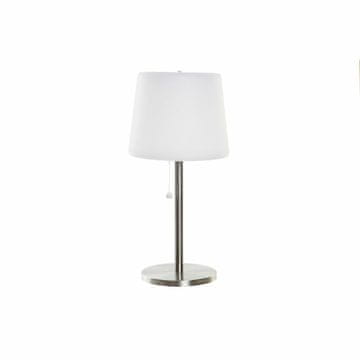 DKD Home Decor Solarna svetilka DKD Home Decor Grey LED luči aluminij bela plastika (20 cm)