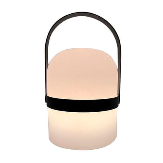 DKD Home Decor Solarna svetilka DKD Home Decor Črna kovina Polietilen Bela (13,5 x 13,5 x 24 cm)