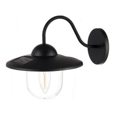 BigBuy Solarna svetilka Črna plastika (18 x 20 x 23,5 cm)